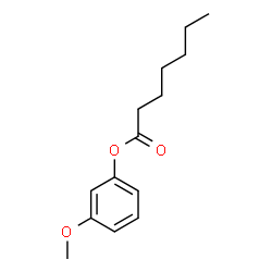 Heptanoic acid 3-methoxyphenyl ester Structure