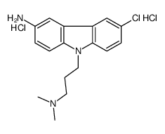 3-amino-6-chloro-N,N-dimethyl-9H-carbazole-9-propylamine dihydrochloride Structure