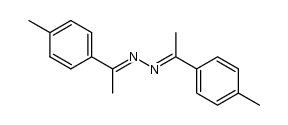 1,2-bis(1-p-tolylethylidene)hydrazine结构式