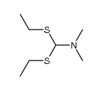 (bis-ethylsulfanyl-methyl)-dimethyl-amine结构式