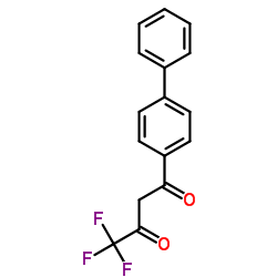 1-(4-Biphenylyl)-4,4,4-trifluoro-1,3-butanedione Structure