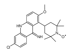 2-methoxy-6-chloro-9-amino(2,2,6,6-tetramethyl-1-oxypiperidyl-4)acridine结构式