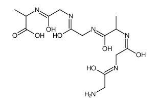 (2S)-2-[[2-[[2-[[(2S)-2-[[2-[(2-aminoacetyl)amino]acetyl]amino]propanoyl]amino]acetyl]amino]acetyl]amino]propanoic acid Structure