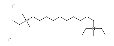 10-[diethyl(methyl)azaniumyl]decyl-diethyl-methylazanium,diiodide Structure