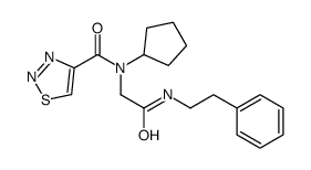 1,2,3-Thiadiazole-4-carboxamide,N-cyclopentyl-N-[2-oxo-2-[(2-phenylethyl)amino]ethyl]-(9CI) picture