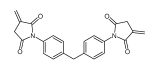 3-methylidene-1-[4-[[4-(3-methylidene-2,5-dioxopyrrolidin-1-yl)phenyl]methyl]phenyl]pyrrolidine-2,5-dione Structure