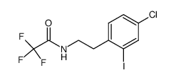 N-trifluoroacetyl-2-iodo-4-chlorophenethylamine Structure