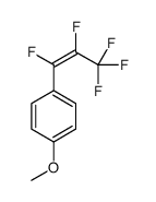 1-methoxy-4-(1,2,3,3,3-pentafluoroprop-1-enyl)benzene Structure