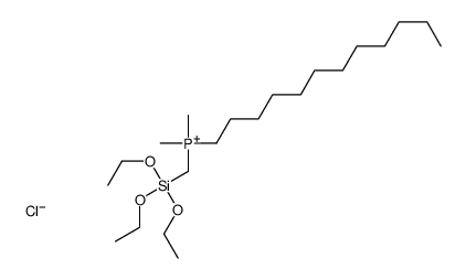 dodecyl-dimethyl-(triethoxysilylmethyl)phosphanium,chloride Structure