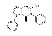 1,7-diphenyl-2-sulfanylidene-3H-purin-6-one Structure