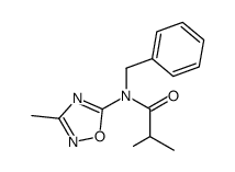 N-benzyl-N-(3-methyl-[1,2,4]oxadiazol-5-yl)-isobutyramide Structure