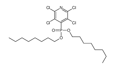 2,3,5,6-tetrachloro-4-dioctoxyphosphorylpyridine Structure