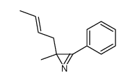 (E)-2-(2-Butenyl)-2-methyl-3-phenyl-2H-azirin Structure