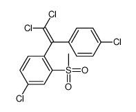 1-氯-4-(2,2-二氯-1-(4-氯苯基)乙烯)-3-(甲基磺酰基)苯结构式