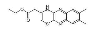 (7,8-dimethyl-4H-[1,4]thiazino[2,3-b]quinoxalin-3-yl)-acetic acid ethyl ester结构式