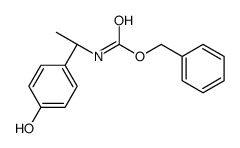 Carbamic acid, N-[(1S)-1-(4-hydroxyphenyl)ethyl]-, phenylmethyl ester结构式