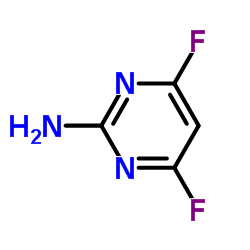 4,6-Difluoro-2-pyrimidinamine Structure