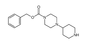 4-(哌啶-4-基)哌嗪-1-羧酸苄基酯结构式