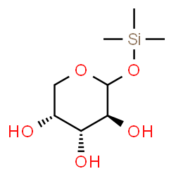 D-Arabinopyranose, 1-O-(trimethylsilyl)- (9CI) structure