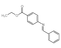 Benzoic acid, 4-((phenylmethylene)amino)-, ethyl ester结构式