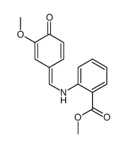 methyl 2-[[(4-hydroxy-3-methoxyphenyl)methylene]amino]benzoate structure