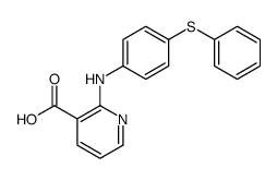 (phenylthio-4-phenylamino)-2-nicotinic acid结构式