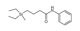 4-(Diethylmethylsilyl)-N-phenylbutanamide结构式