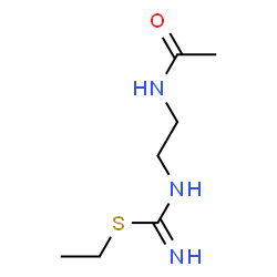 Carbamimidothioic acid,[2-(acetylamino)ethyl]-,ethyl ester (9CI) structure