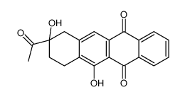 9-acetyl-6,9-dihydroxy-8,10-dihydro-7H-tetracene-5,12-dione Structure