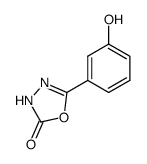 2-(3-hydroxyphenyl)-1,3,4-oxadiazol-5-one结构式