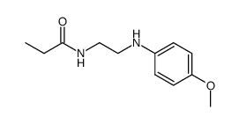 N-(2-((4-methoxyphenyl)amino)ethyl)propionamide Structure