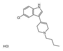 3-(1-Butyl-1,2,3,6-tetrahydro-pyridin-4-yl)-5-chloro-1H-indole; hydrochloride Structure