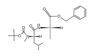 Boc-MeLeu-Ala-OBn Structure