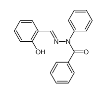 benzoic acid-[(2-hydroxy-benzylidene)-phenyl-hydrazide] Structure