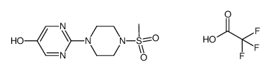 2-[4-(methylsulfonyl)piperazin-1-yl]pyrimidin-5-ol TFA salt结构式