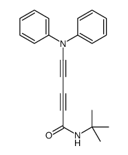 N-tert-butyl-5-(N-phenylanilino)penta-2,4-diynamide Structure