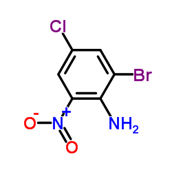 2-硝基-4-氯-6-溴苯胺结构式