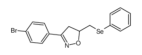 3-(4-bromophenyl)-5-(phenylselanylmethyl)-4,5-dihydro-1,2-oxazole Structure