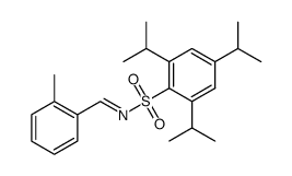 N-(2-methylphenyl)methylidene-2,4,6-triisopropylbenzenesulfonamide结构式