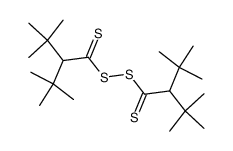 Bis(2-tert-butyl-3,3-dimethylthiobutyryl)disulfid Structure