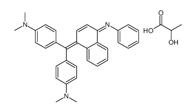 [4-[alpha-(4-anilino-1-naphthyl)-4-(dimethylamino)benzylidene]cyclohexa-2,5-dien-1-ylidene]dimethylammonium lactate结构式