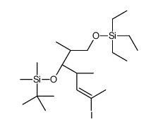 tert-butyl-[(2S,3R,4S)-6-iodo-2,4-dimethyl-1-triethylsilyloxyhept-5-en-3-yl]oxy-dimethylsilane Structure