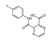 2-Pyrazinecarboxylic acid, 3-[[(4-fluorophenyl)amino]carbonyl] Structure