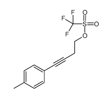 4-(4-methylphenyl)but-3-ynyl trifluoromethanesulfonate结构式