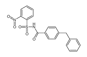 4-benzyl-N-(2-nitrophenyl)sulfonylbenzamide Structure