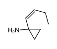 (E)-1-(1-丁烯)环丙烷胺结构式