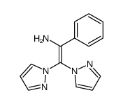 1-Phenyl-2,2-di-pyrazol-1-yl-vinylamine Structure