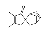 3',4'-Dimethylspiro(bicyclo(2.2.1)hept-5-en-2,1'-(3)cyclopenten)-2'-on Structure