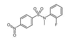 Benzenesulfonamide, N-(2-fluorophenyl)-N-methyl-4-nitro结构式