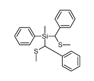 methyl-bis[methylsulfanyl(phenyl)methyl]-phenylsilane Structure